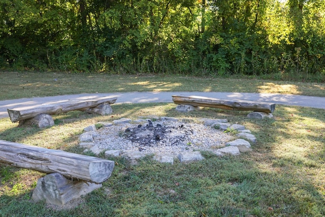 8011 Cane Creek Rd, Nashville, TN 37221 - view of green lawn featuring a view of trees