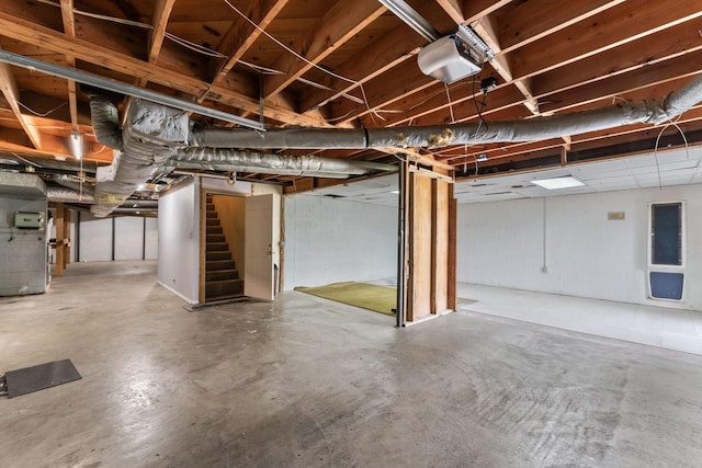 123 Proffitt St, Carthage, TN 37030 - unfinished below grade area with stairway
