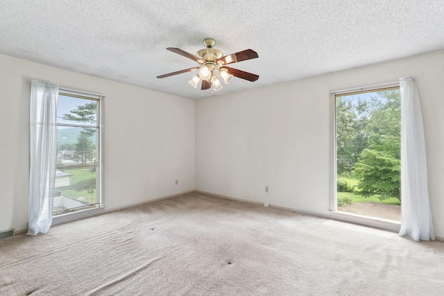 123 Proffitt St, Carthage, TN 37030 - carpeted empty room featuring ceiling fan and a textured ceiling