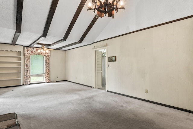 123 Proffitt St, Carthage, TN 37030 - unfurnished living room featuring a chandelier and carpet