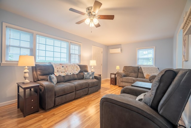 502 N Main St, Loretto, TN 38469 - living room featuring ceiling fan and light wood-style flooring