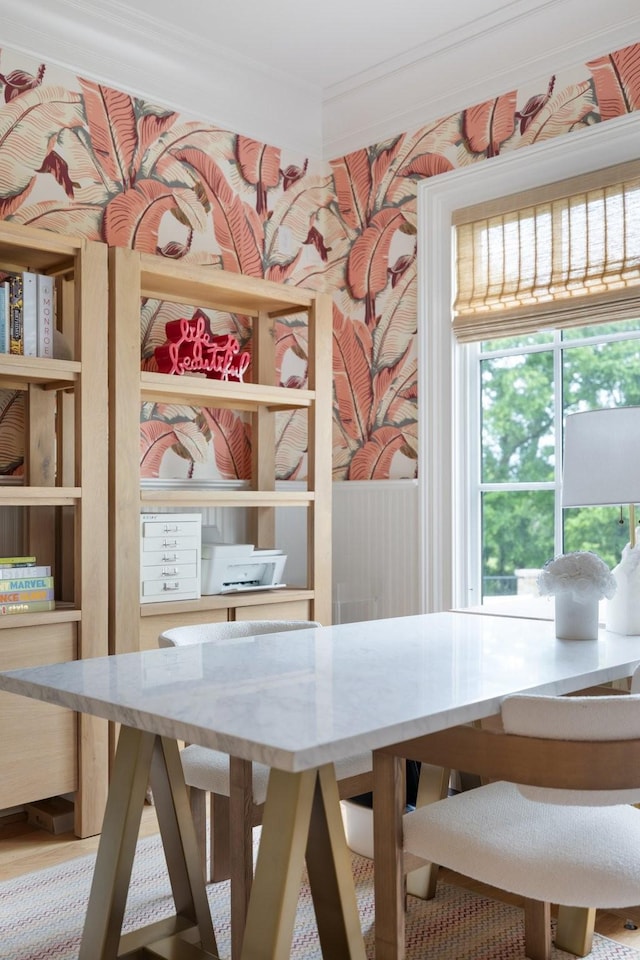 2410 Hidden River Ln, Franklin, TN 37069 - dining space with ornamental molding