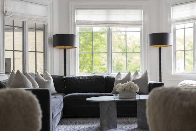 2410 Hidden River Ln, Franklin, TN 37069 - living room featuring healthy amount of natural light