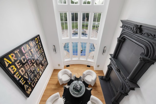 2410 Hidden River Ln, Franklin, TN 37069 - interior space featuring a high ceiling and wood finished floors