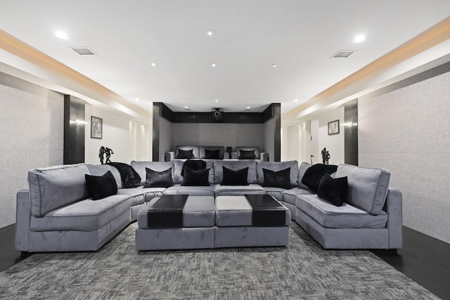 2410 Hidden River Ln, Franklin, TN 37069 - home theater with recessed lighting