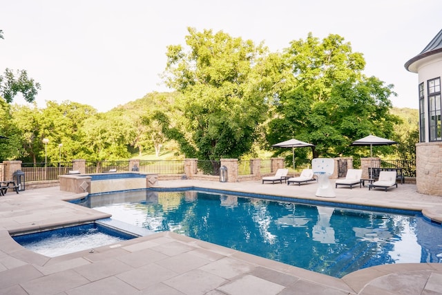 2410 Hidden River Ln, Franklin, TN 37069 - view of pool featuring a patio and a pool with connected hot tub