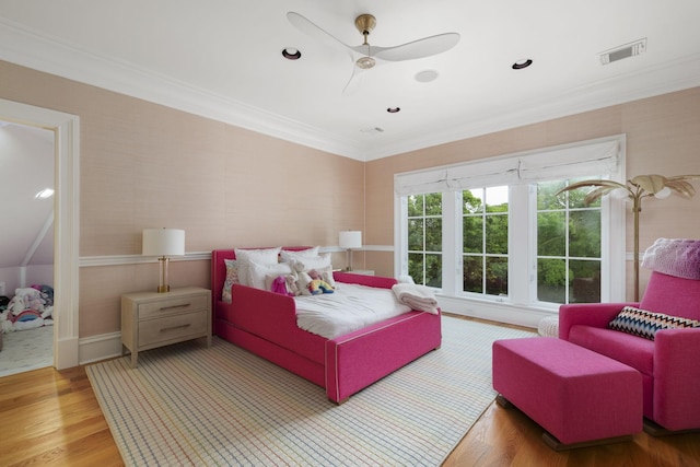 2410 Hidden River Ln, Franklin, TN 37069 - bedroom with crown molding and wood finished floors