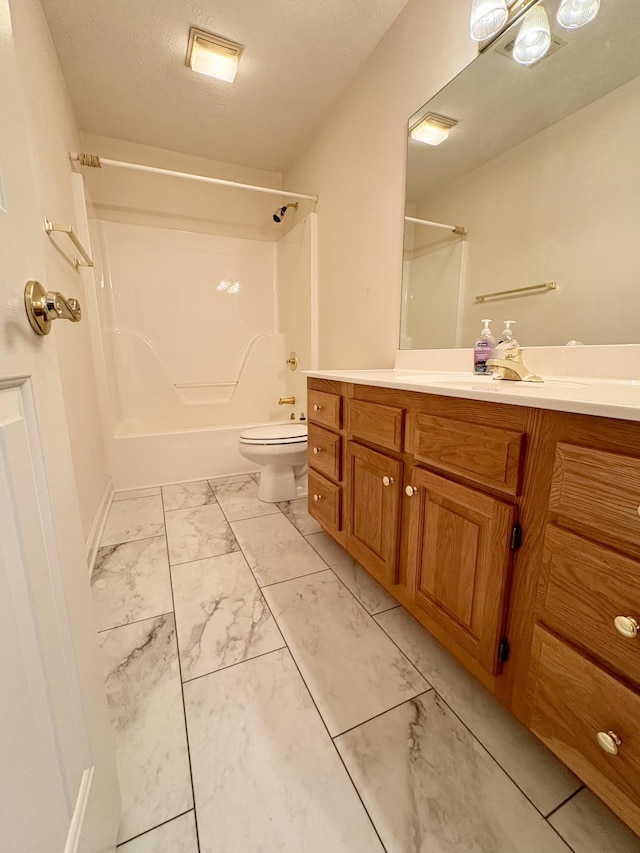 416 Barnes Dr, Lebanon, TN 37087 - full bath featuring marble finish floors, vanity, and shower / bathtub combination