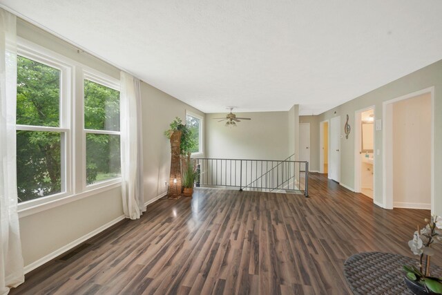 301 Panamint Dr, Antioch, TN 37013 - empty room featuring dark wood-style floors and ceiling fan