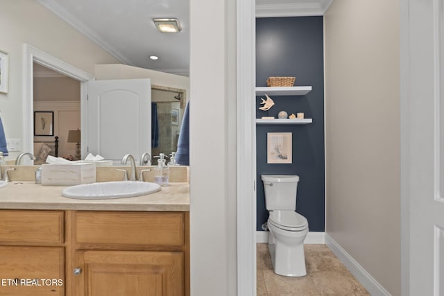 48 Riverside Dr, Oak Ridge, TN 37830 - full bathroom with vanity and crown molding