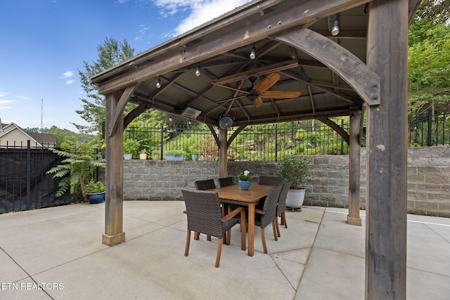 48 Riverside Dr, Oak Ridge, TN 37830 - view of patio with a gazebo and outdoor dining space