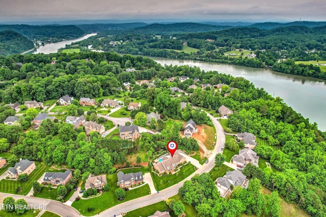 48 Riverside Dr, Oak Ridge, TN 37830 - aerial view of residential area with a nearby body of water