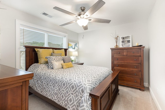 1055 Beckwith St, Franklin, TN 37064 - bedroom featuring light carpet and ceiling fan