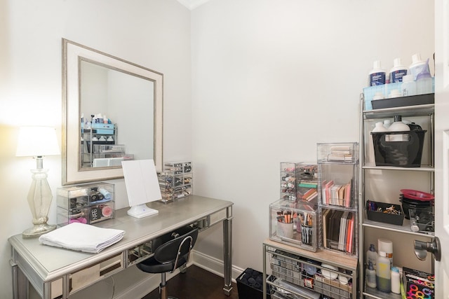 1055 Beckwith St, Franklin, TN 37064 - office with baseboards and wood finished floors