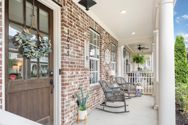 1055 Beckwith St, Franklin, TN 37064 - view of covered porch