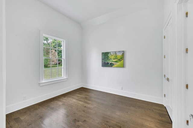 1932 Rosewood Valley Dr, Brentwood, TN 37027 - unfurnished room with dark wood-style flooring and vaulted ceiling
