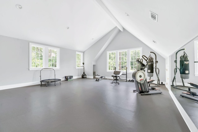 1932 Rosewood Valley Dr, Brentwood, TN 37027 - exercise area featuring lofted ceiling and baseboards