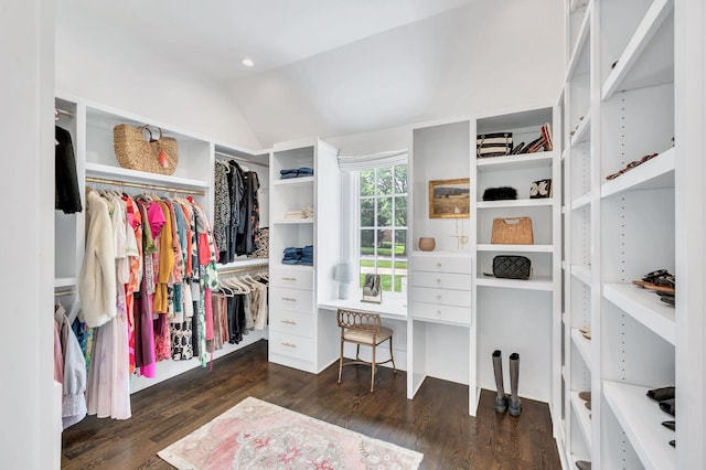 1932 Rosewood Valley Dr, Brentwood, TN 37027 - spacious closet with vaulted ceiling and wood finished floors