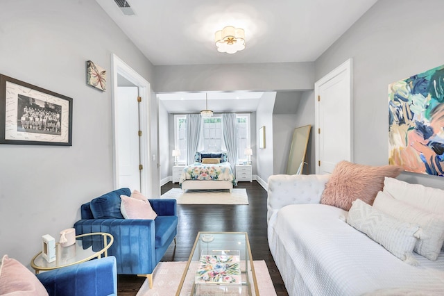 1932 Rosewood Valley Dr, Brentwood, TN 37027 - living room with dark wood finished floors and baseboards