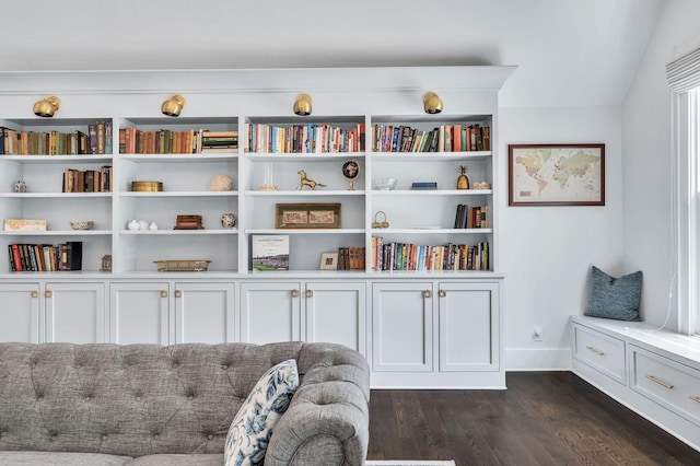 1932 Rosewood Valley Dr, Brentwood, TN 37027 - living area featuring dark wood-style floors and baseboards