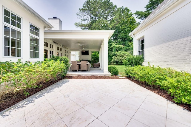 1932 Rosewood Valley Dr, Brentwood, TN 37027 - view of patio featuring a ceiling fan