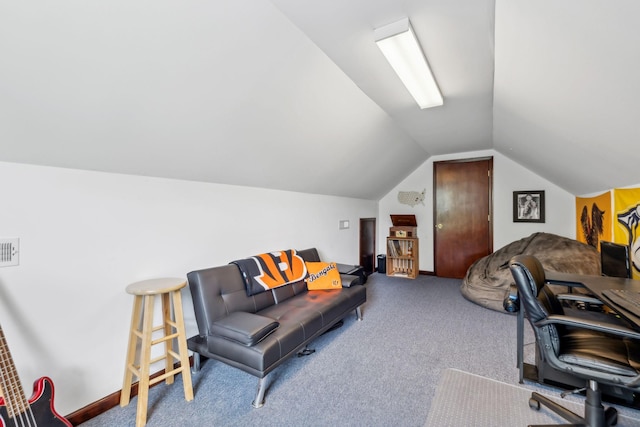 113 Beck Ct, Murfreesboro, TN 37128 - carpeted office featuring vaulted ceiling