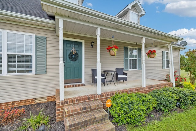 113 Beck Ct, Murfreesboro, TN 37128 - doorway to property featuring a porch and roof with shingles