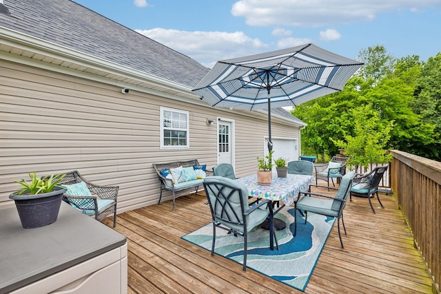 113 Beck Ct, Murfreesboro, TN 37128 - deck featuring an outdoor living space and outdoor dining area