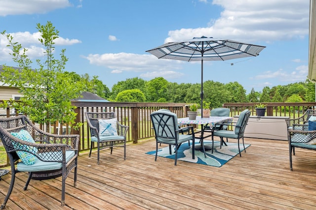 113 Beck Ct, Murfreesboro, TN 37128 - deck featuring outdoor dining space