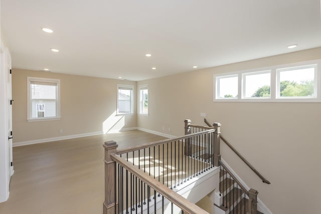5959 Hunt Valley Dr, Spring Hill, TN 37174 - staircase with wood finished floors and recessed lighting