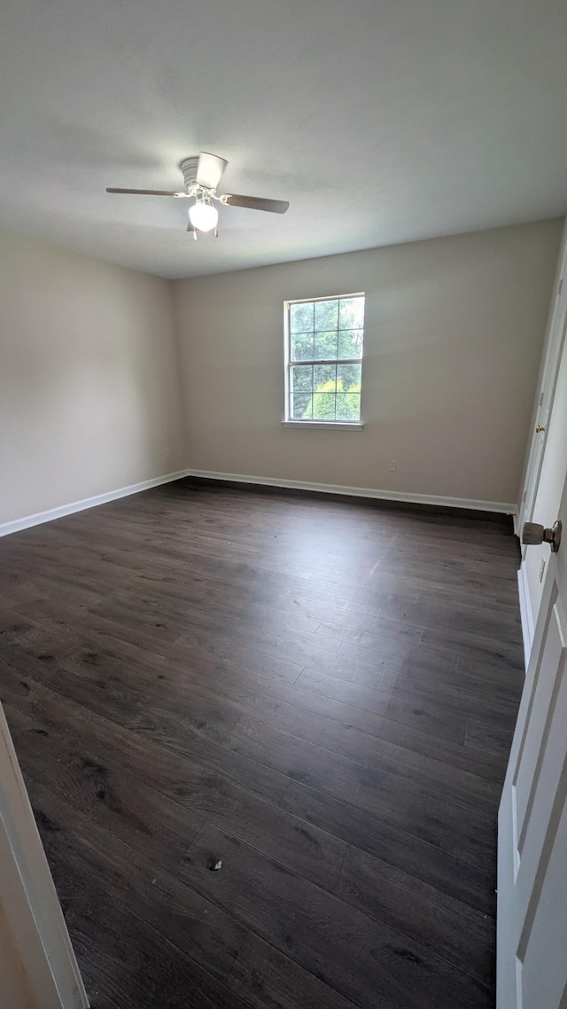 106 Beech Forge Dr, Antioch, TN 37013 - spare room with dark wood-style floors and ceiling fan