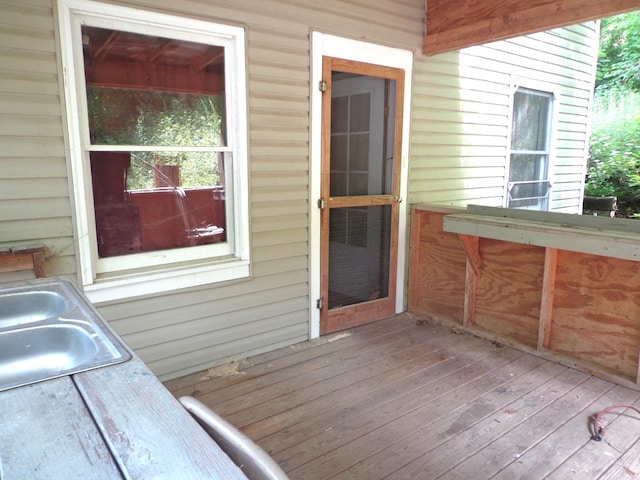 1342 Russell Creek Rd, Lobelville, TN 37097 - view of wooden terrace