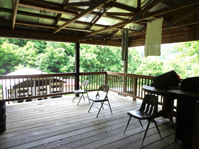 1342 Russell Creek Rd, Lobelville, TN 37097 - view of wooden terrace
