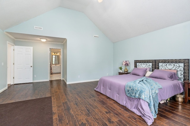 237 Windsor Dr, Cookeville, TN 38506 - bedroom with wood finished floors and high vaulted ceiling