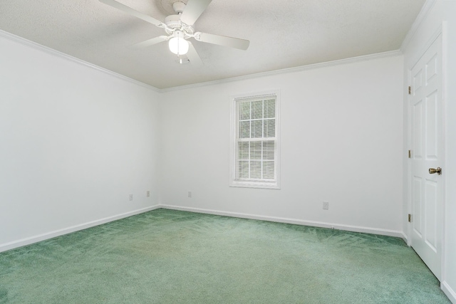 237 Windsor Dr, Cookeville, TN 38506 - unfurnished room featuring carpet floors, ornamental molding, and a ceiling fan