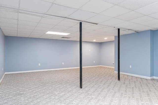 237 Windsor Dr, Cookeville, TN 38506 - finished basement featuring carpet and a drop ceiling