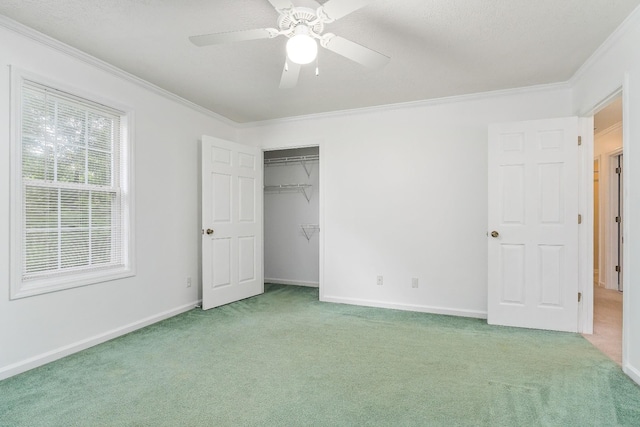 237 Windsor Dr, Cookeville, TN 38506 - unfurnished bedroom with carpet flooring, crown molding, and a ceiling fan