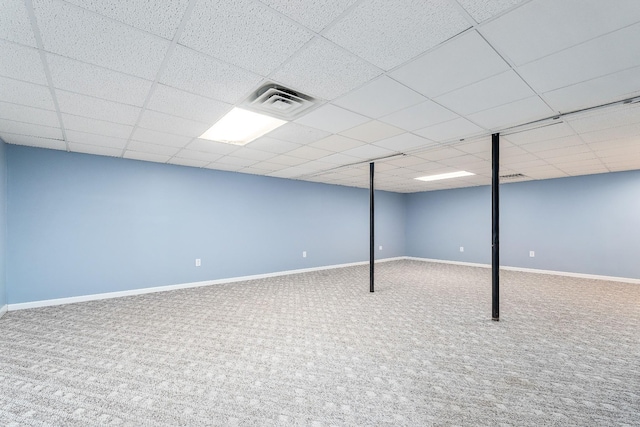 237 Windsor Dr, Cookeville, TN 38506 - finished basement with a paneled ceiling and carpet flooring