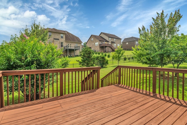 147 N Shadowhaven Way, Hendersonville, TN 37075 - deck with a residential view and a fenced backyard