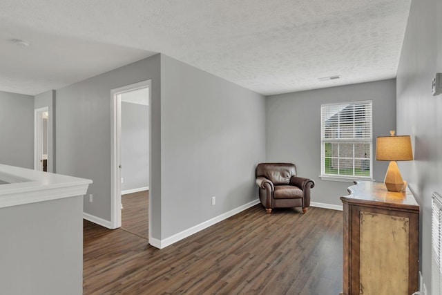 147 N Shadowhaven Way, Hendersonville, TN 37075 - sitting room featuring dark wood-type flooring and a textured ceiling