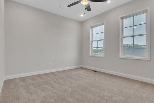 179 Charleston Ave, Pleasant View, TN 37146 - unfurnished room with carpet flooring, ceiling fan, and recessed lighting