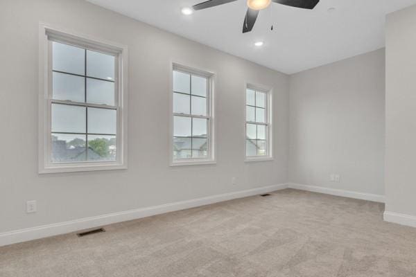 179 Charleston Ave, Pleasant View, TN 37146 - carpeted spare room featuring a ceiling fan and recessed lighting