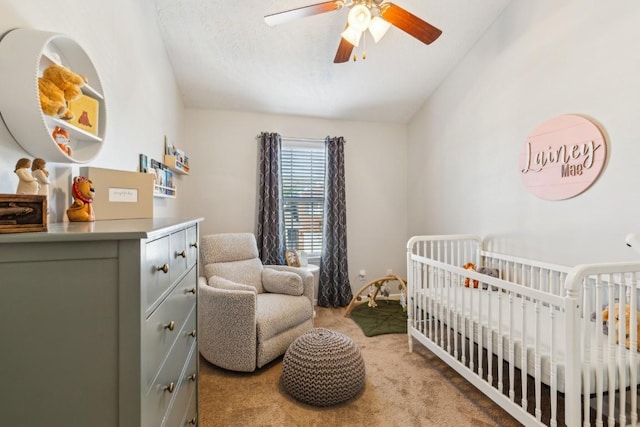 2058 Caladonia Way, Smyrna, TN 37167 - carpeted bedroom featuring a crib and ceiling fan