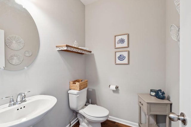 717 Monarchos Bnd, Burns, TN 37029 - bathroom with a sink and wood finished floors