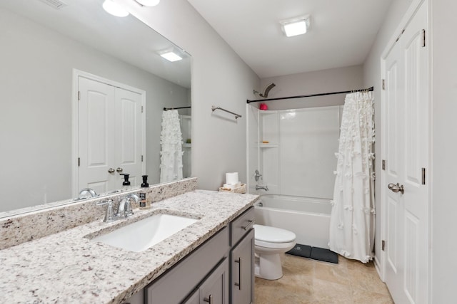 717 Monarchos Bnd, Burns, TN 37029 - full bath with vanity, shower / bath combo with shower curtain, and tile patterned flooring