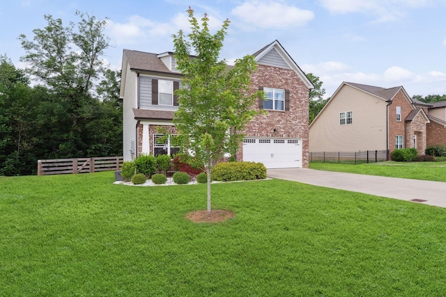 717 Monarchos Bnd, Burns, TN 37029 - view of front facade featuring driveway, brick siding, and a garage