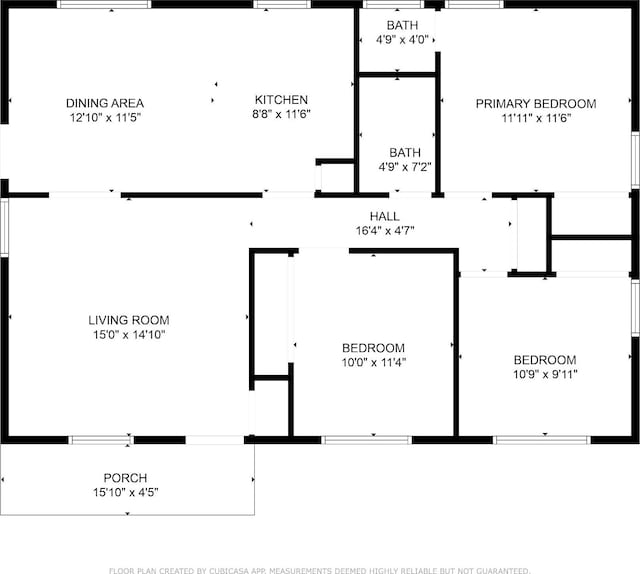 117 Hill Rd, Ardmore, TN 38449 - view of property floor plan
