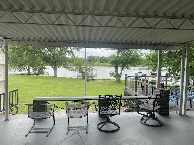 4295 Cairo Bend Rd, Lebanon, TN 37087 - view of patio / terrace featuring a water view