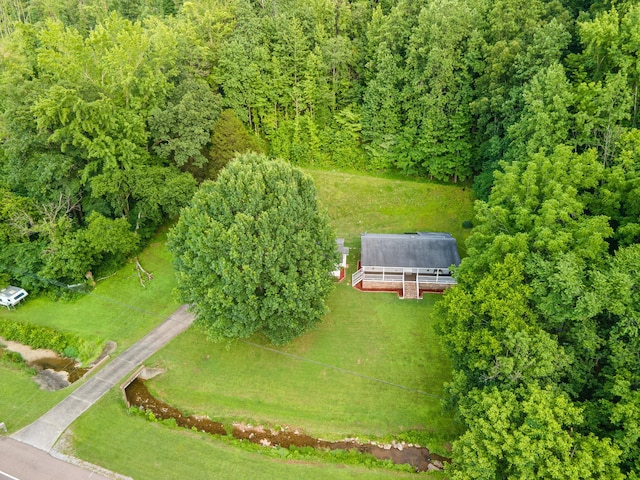 5719 Minor Hill Hwy, Goodspring, TN 38460 - aerial view of property and surrounding area with a forest