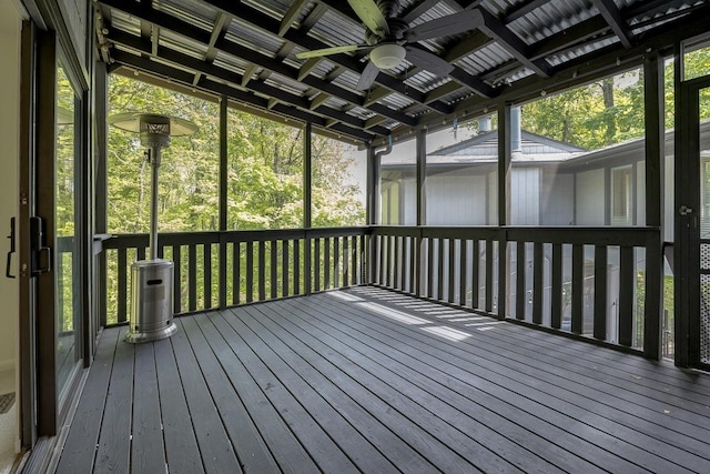 888 High Point Ridge Rd, Franklin, TN 37069 - deck with ceiling fan